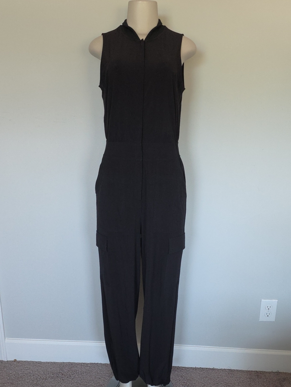 Athleta black Brooklyn Utility Jumpsuit-8